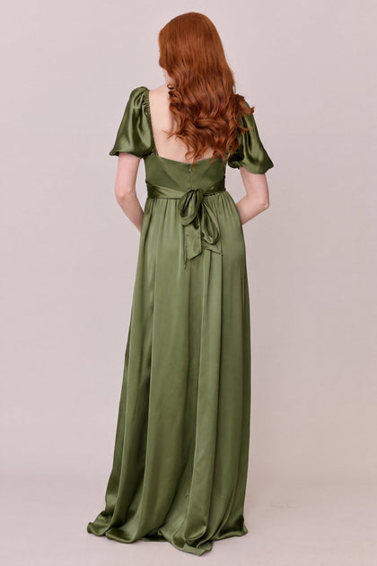 Isabella Satin Dress | Made To Order | Fern