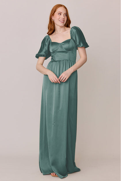 Isabella Satin Dress | Made To Order | Rosemary