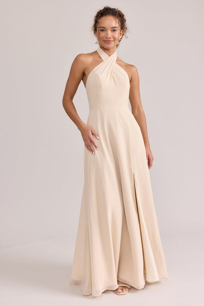 Model: Erica; Size: S; Color: Champagne