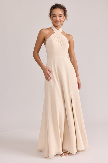 Model: Erica; Size: S; Color: Champagne