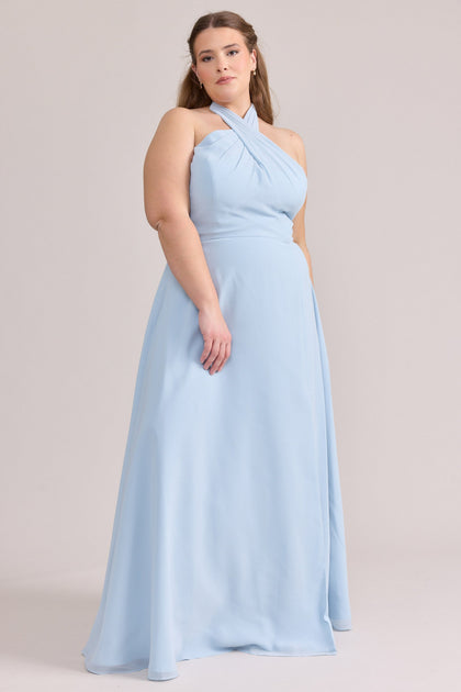 Model: Tegan; Size: 2XL; Color: Sky Blue