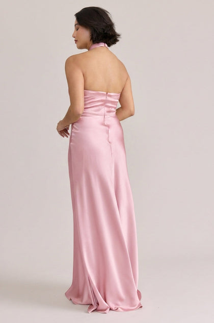 Isla Satin Dress | Perfect Pink