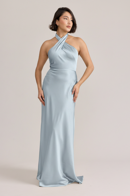 Model: Clarissa; Size: Small; Color: Sky Blue