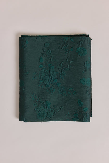 Jacquard Fabric By Yard | Classic Emerald