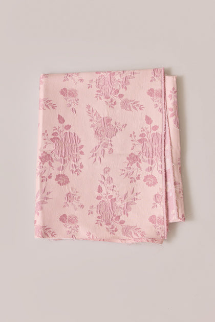 Pre-Cut Jacquard Fabric By Yard | Pink