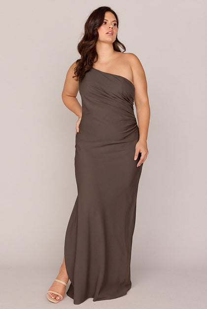 Jade Crepe Dress | Made To Order | Espresso