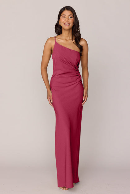 Jade Crepe Dress | Made To Order | Berry