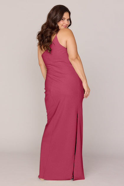 Jade Crepe Dress | Made To Order | Berry