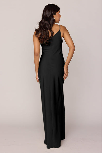 Jade Crepe Dress | Made To Order | Black