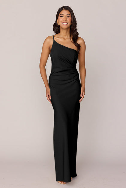Jade Crepe Dress | Made To Order | Black