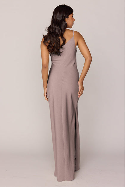 Jade Crepe Dress | Made To Order | Latte