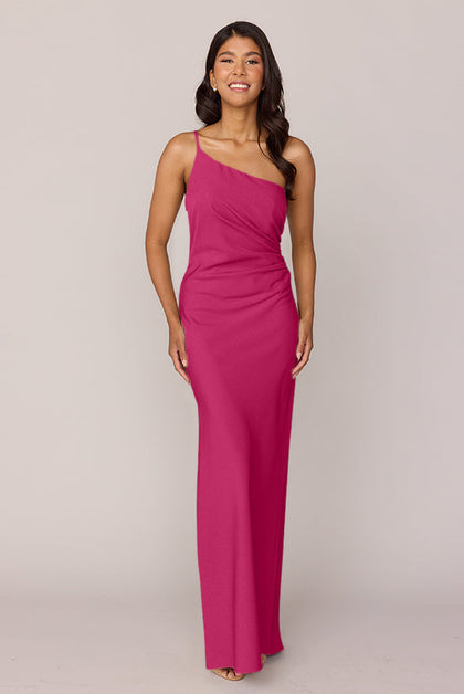 Jade Crepe Dress | Made To Order | Malibu Pink