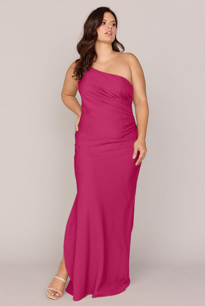 Jade Crepe Dress | Made To Order | Malibu Pink