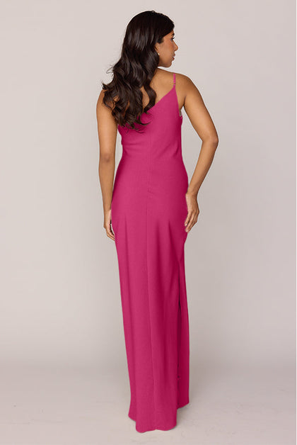 Jade Crepe Dress | Made To Order | Malibu Pink
