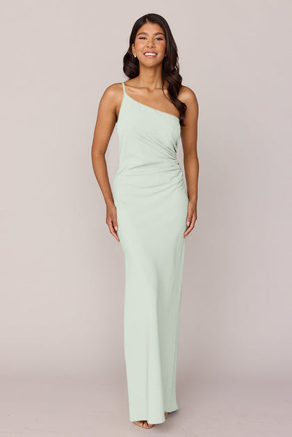 Jade Crepe Dress | Made To Order | Pistachio