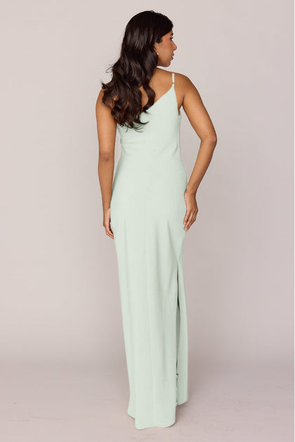 Jade Crepe Dress | Made To Order | Pistachio