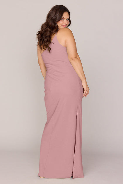 Jade Crepe Dress | Made To Order | Rose Quartz