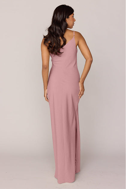 Jade Crepe Dress | Made To Order | Rose Quartz