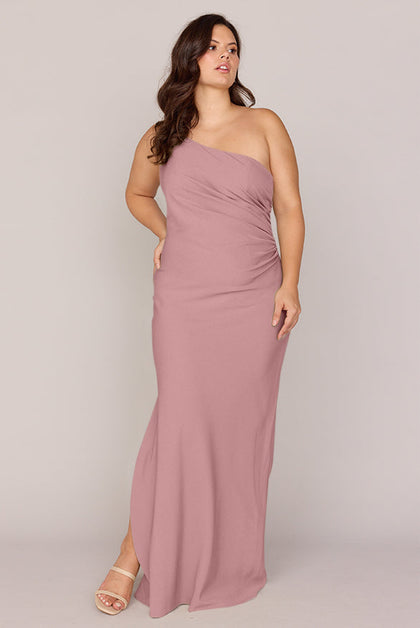 Jade Crepe Dress | Made To Order | Rose Quartz