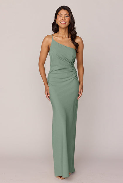 Jade Crepe Dress | Made To Order | Sage