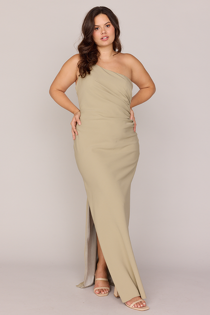Jade Crepe Dress | Made To Order | Sage
