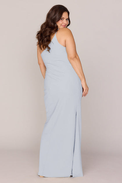 Jade Crepe Dress | Made To Order | Sky Blue