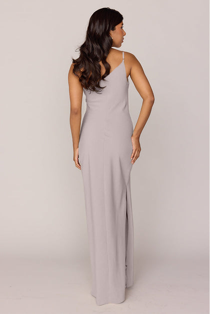 Jade Crepe Dress | Made To Order | Taupe