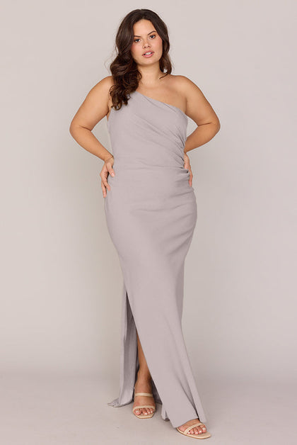 Jade Crepe Dress | Made To Order | Taupe