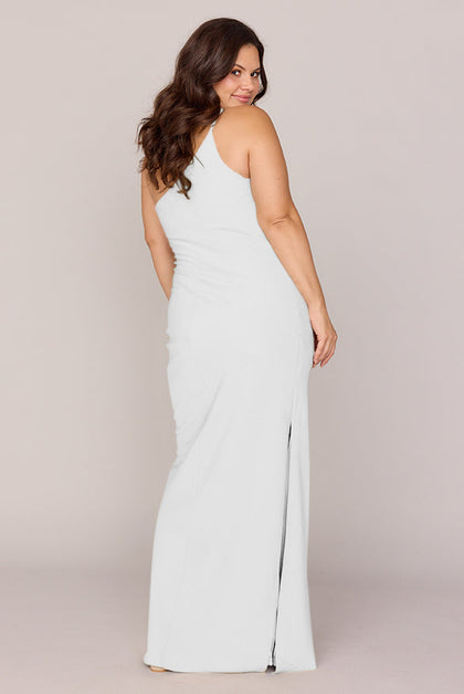 Jade Crepe Dress | Made To Order | White Pearl