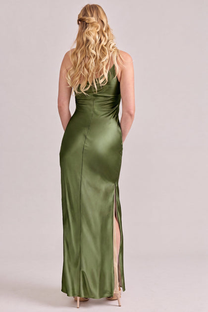 Jade Satin Dress | Made To Order | Fern
