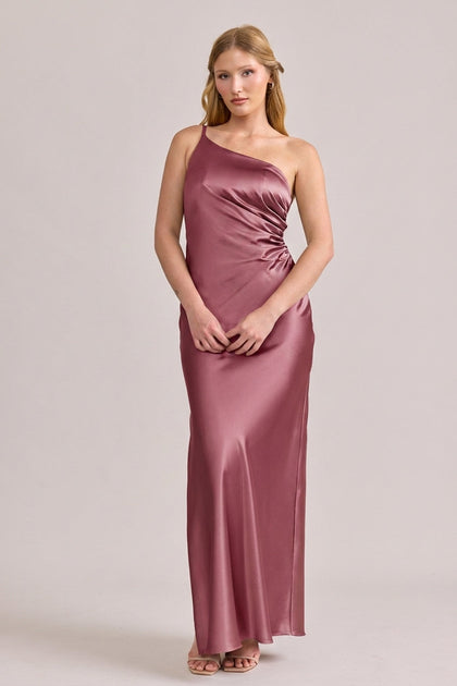 Jade Satin Dress | Made To Order | Raspberry