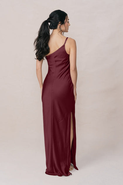 Jade Satin Dress | Made To Order | Cabernet