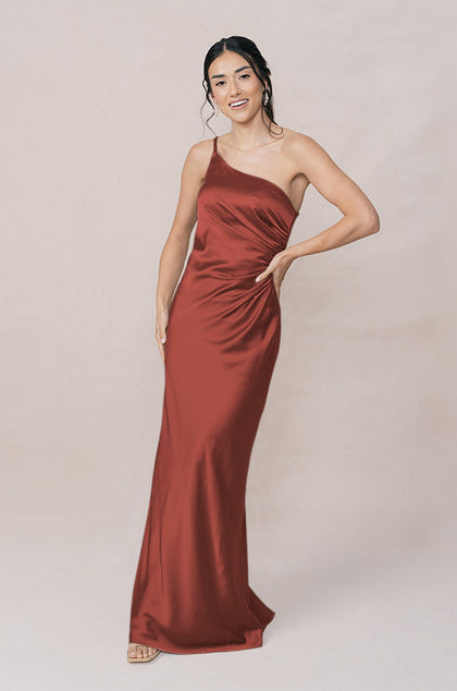 Jade Satin Dress | Made To Order | Cinnamon Rose