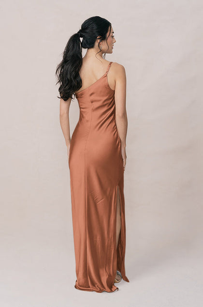 Jade Satin Dress | Made To Order | Copper