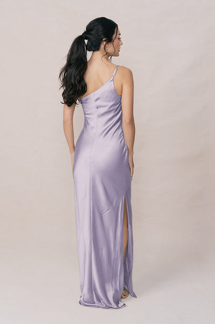 Jade Satin Dress | Made To Order | Light Lavender