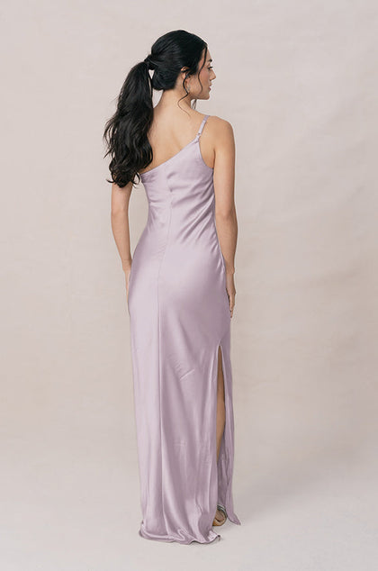 Jade Satin Dress | Made To Order | Lilac