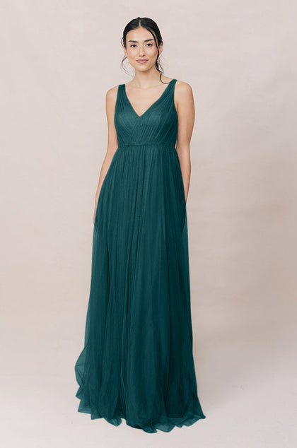 Jamie Tulle Dress | Made To Order | Classic Emerald