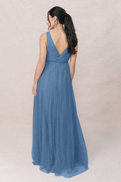 Jamie Tulle Dress | Made To Order | Dusty Blue
