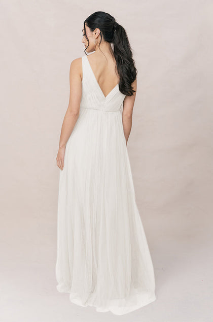 Jamie Tulle Dress | Made To Order | White Pearl