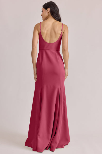 Jolie Crepe Dress | Made To Order | Berry