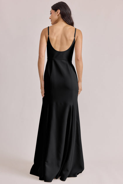 Jolie Crepe Dress | Made To Order | Black