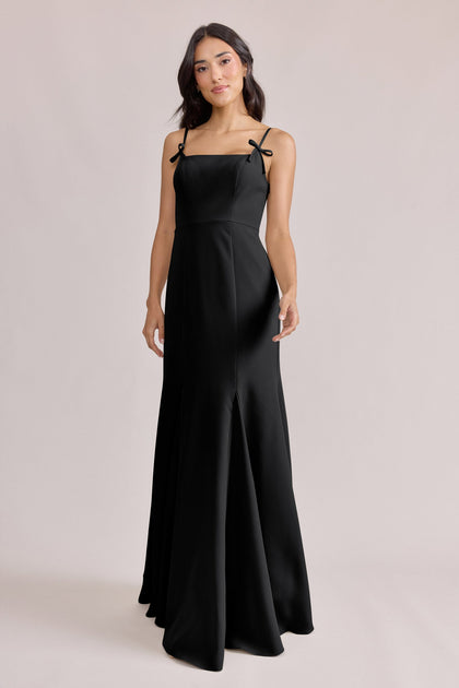Jolie Crepe Dress | Made To Order | Black
