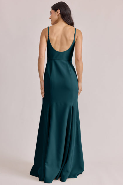 Jolie Crepe Dress | Made To Order | Classic Emerald