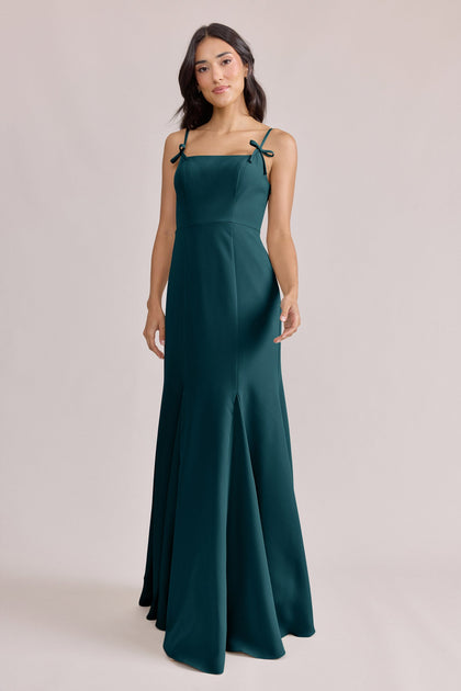 Jolie Crepe Dress | Made To Order | Classic Emerald