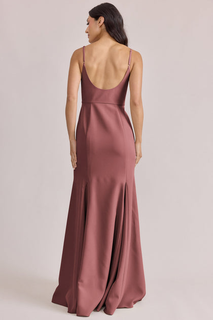 Jolie Crepe Dress | Made To Order | Dusty Rose