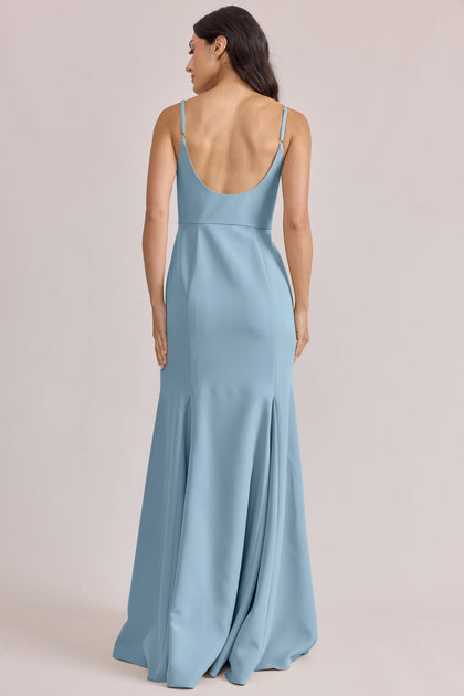 Jolie Crepe Dress | Made To Order | French Blue