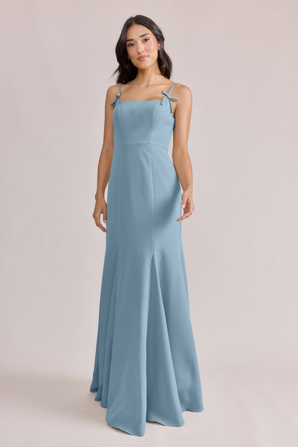 Jolie Crepe Dress | Made To Order | French Blue