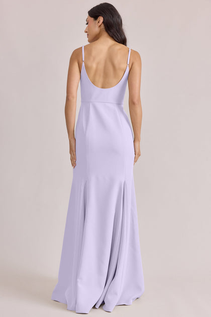 Jolie Crepe Dress | Made To Order | Light Lavender