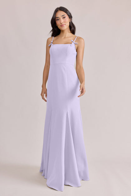 Jolie Crepe Dress | Made To Order | Light Lavender