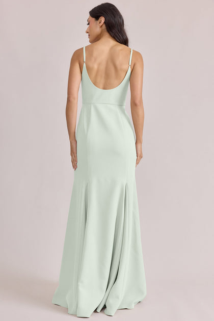 Jolie Crepe Dress | Made To Order | Pistachio
